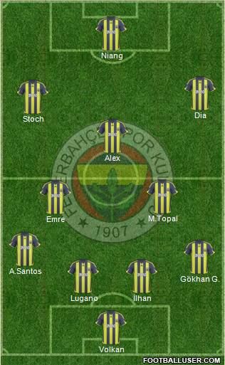 Fenerbahçe SK Formation 2010