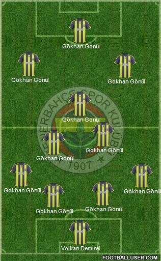 Fenerbahçe SK Formation 2010