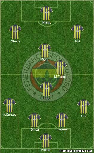 Fenerbahçe SK Formation 2010