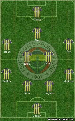 Fenerbahçe SK Formation 2010