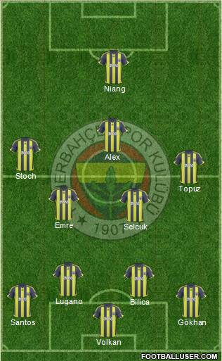 Fenerbahçe SK Formation 2010
