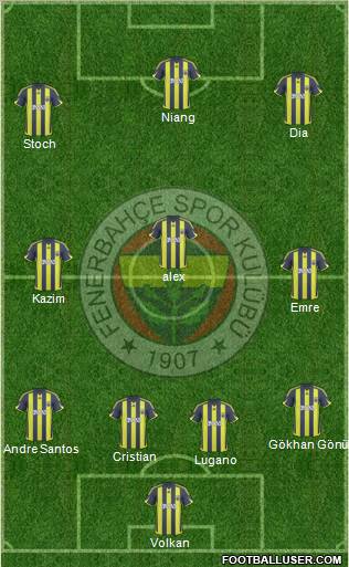 Fenerbahçe SK Formation 2010
