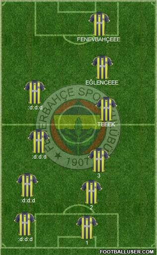 Fenerbahçe SK Formation 2010