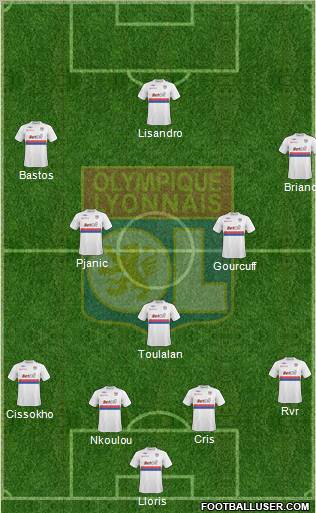 Olympique Lyonnais football formation