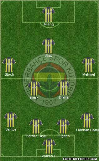 Fenerbahçe SK Formation 2010