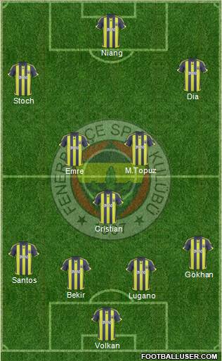 Fenerbahçe SK Formation 2010