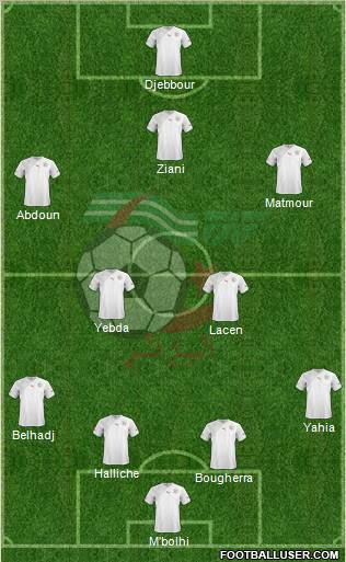 Algeria football formation