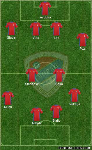 FK Borac Banja Luka Formation 2010