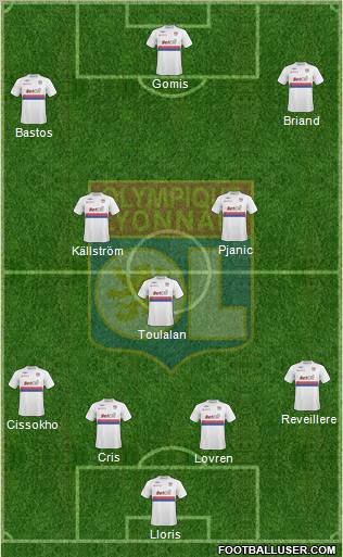 Olympique Lyonnais football formation