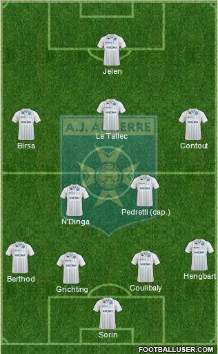 A.J. Auxerre Formation 2010