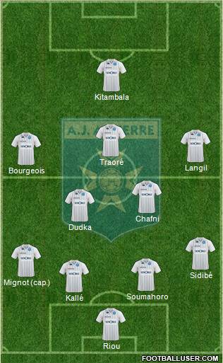 A.J. Auxerre Formation 2010
