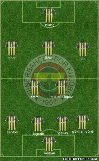 Fenerbahçe SK Formation 2010