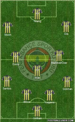 Fenerbahçe SK Formation 2010