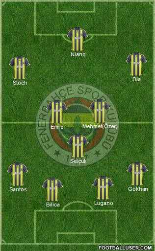 Fenerbahçe SK Formation 2010