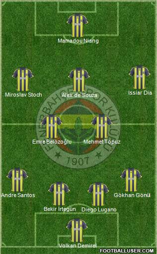 Fenerbahçe SK Formation 2010