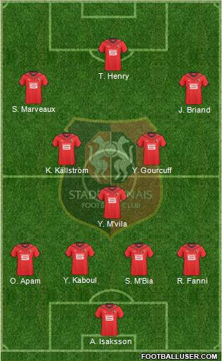 Stade Rennais Football Club football formation