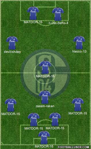 FC Schalke 04 football formation