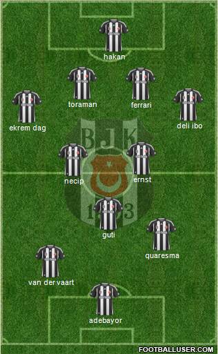 Besiktas JK Formation 2010