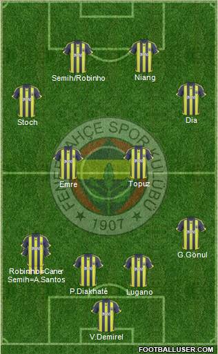 Fenerbahçe SK Formation 2010