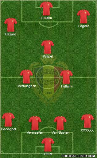 Belgium football formation