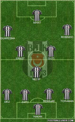 Besiktas JK Formation 2010