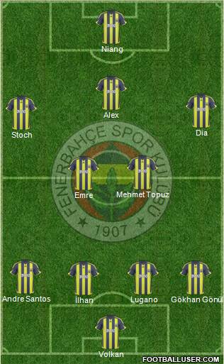 Fenerbahçe SK Formation 2010