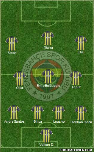 Fenerbahçe SK Formation 2010