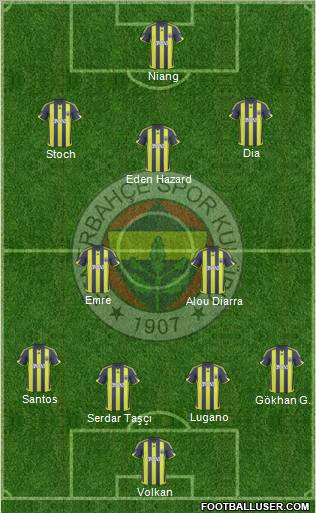Fenerbahçe SK Formation 2010