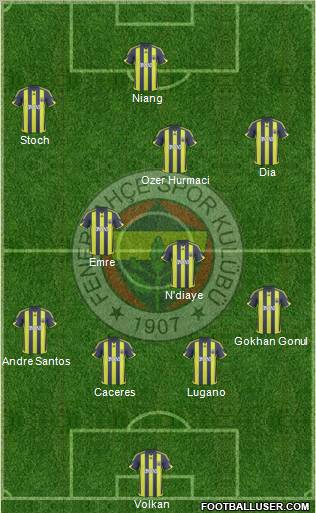 Fenerbahçe SK Formation 2010