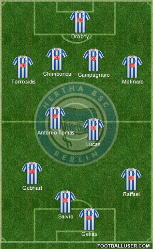 Hertha BSC Berlin Formation 2010