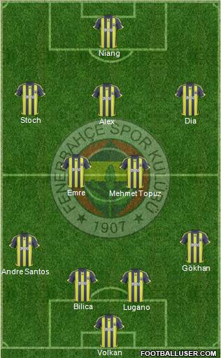 Fenerbahçe SK Formation 2010