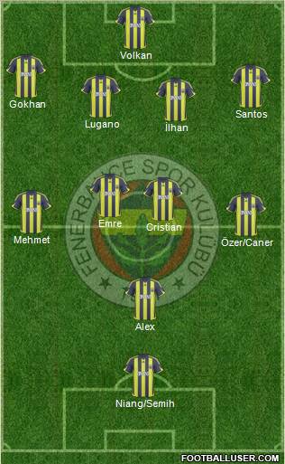 Fenerbahçe SK Formation 2010