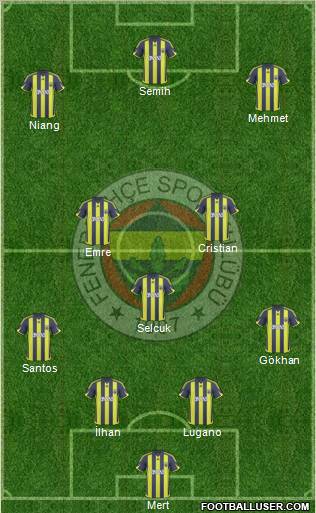 Fenerbahçe SK Formation 2010