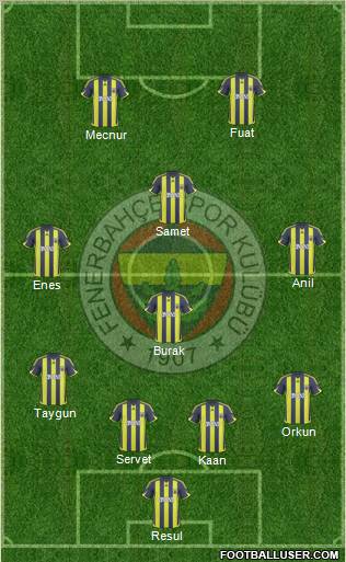 Fenerbahçe SK Formation 2010