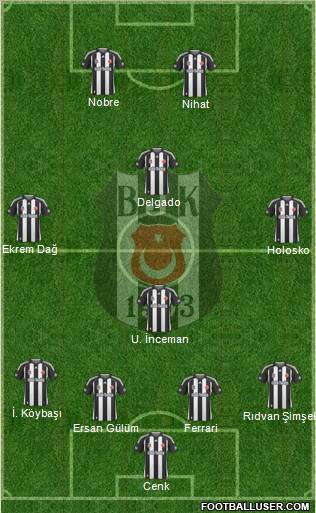 Besiktas JK Formation 2010