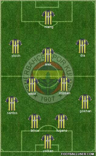 Fenerbahçe SK Formation 2010