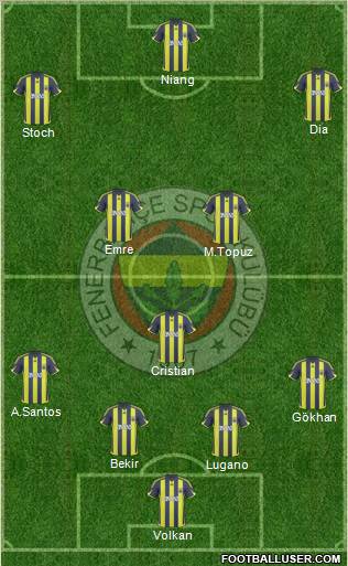 Fenerbahçe SK Formation 2010