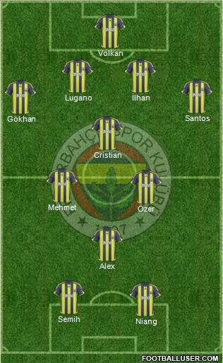 Fenerbahçe SK Formation 2010