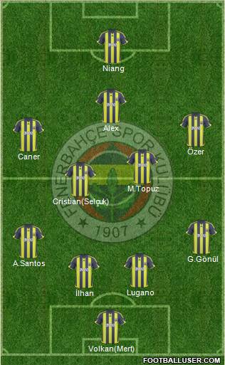 Fenerbahçe SK Formation 2010