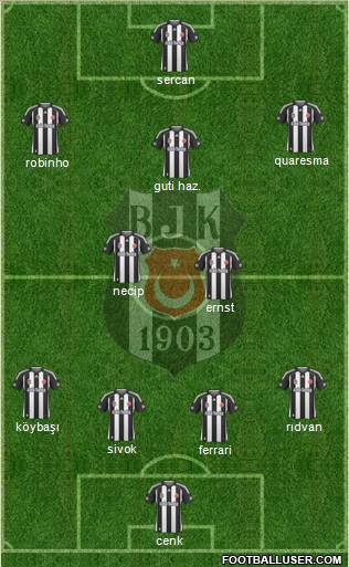 Besiktas JK Formation 2010