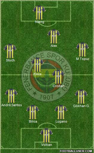 Fenerbahçe SK Formation 2010