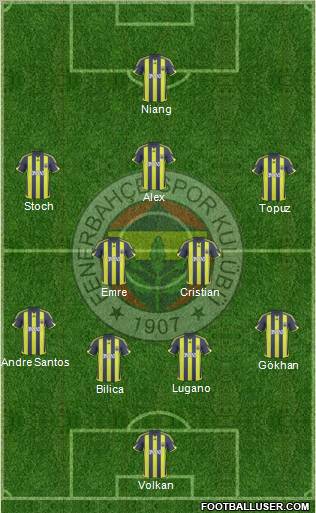 Fenerbahçe SK Formation 2010