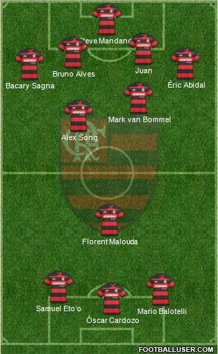 CR Flamengo football formation