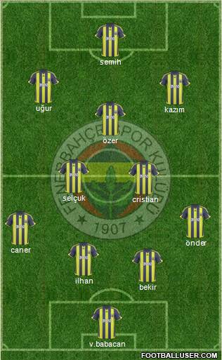 Fenerbahçe SK Formation 2010