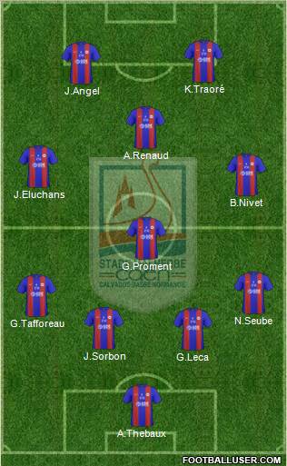 Stade Malherbe Caen Basse-Normandie football formation