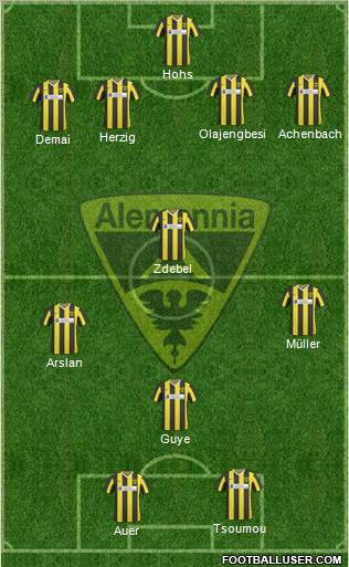 TSV Alemannia Aachen football formation