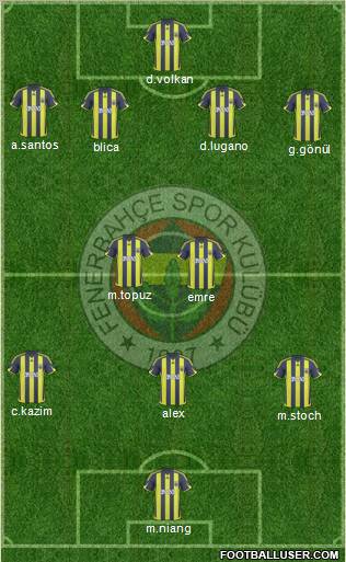 Fenerbahçe SK Formation 2010