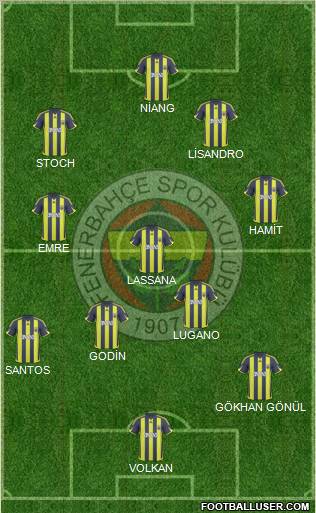 Fenerbahçe SK Formation 2010