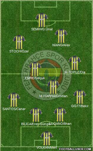 Fenerbahçe SK Formation 2010