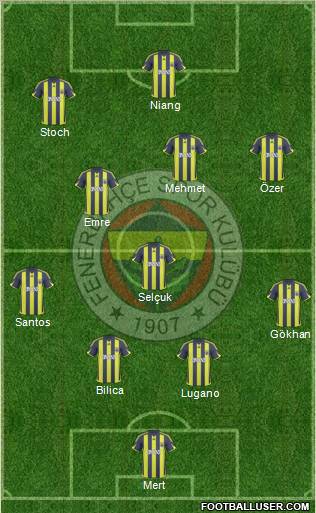 Fenerbahçe SK Formation 2010